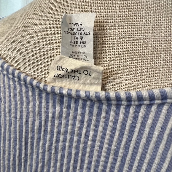 Anthropologie CAUTION TO THE WIND LUX SOFT STRETCH STRIPE JUMPSUIT Small - Picture 6 of 7